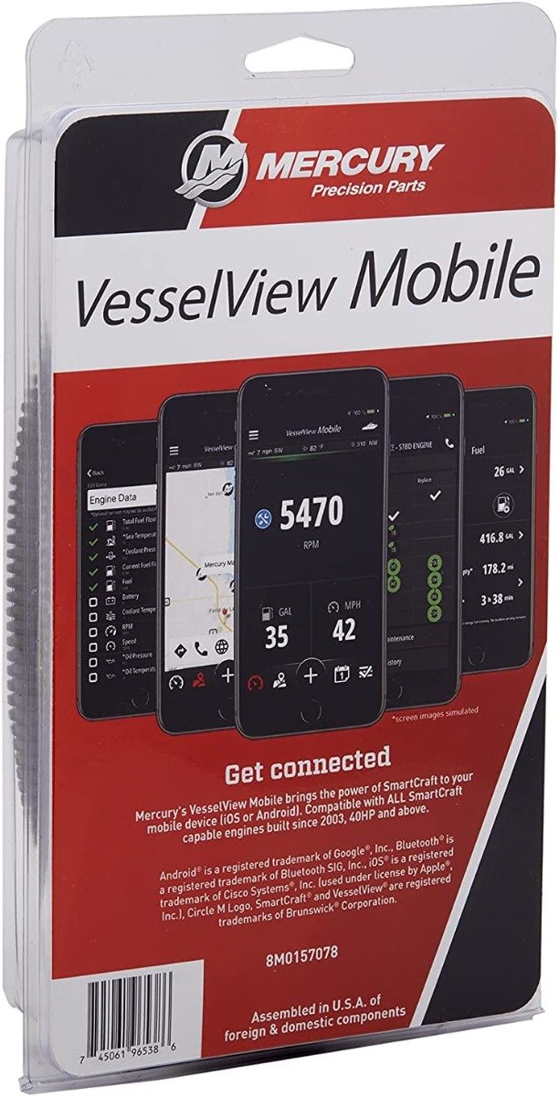 Mercury VesselView Mobile - 84-8M0157078 - Fits SmartCraft Capable 2004 & Newer - Supersedes 84-8M0115080