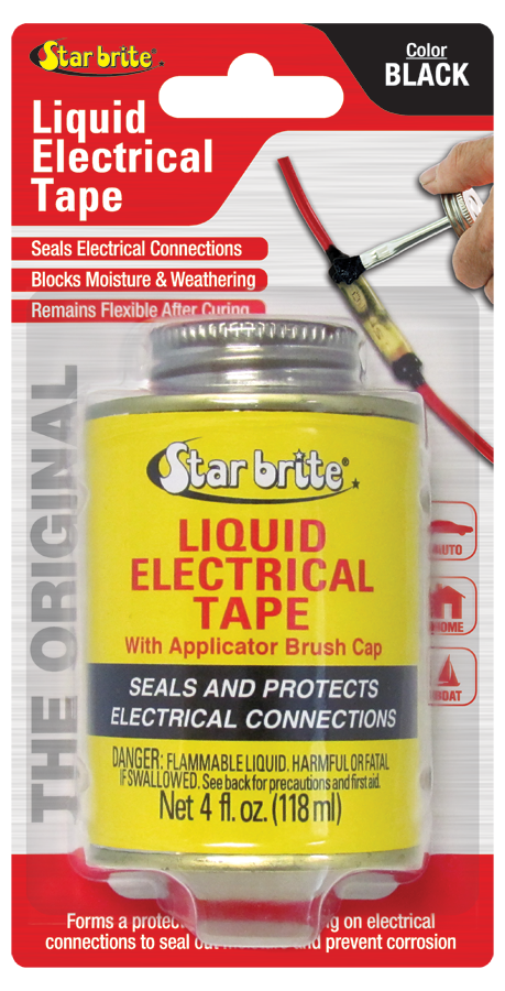 Starbrite - Liquid Electric Tape - Black - 4 oz. - 84104