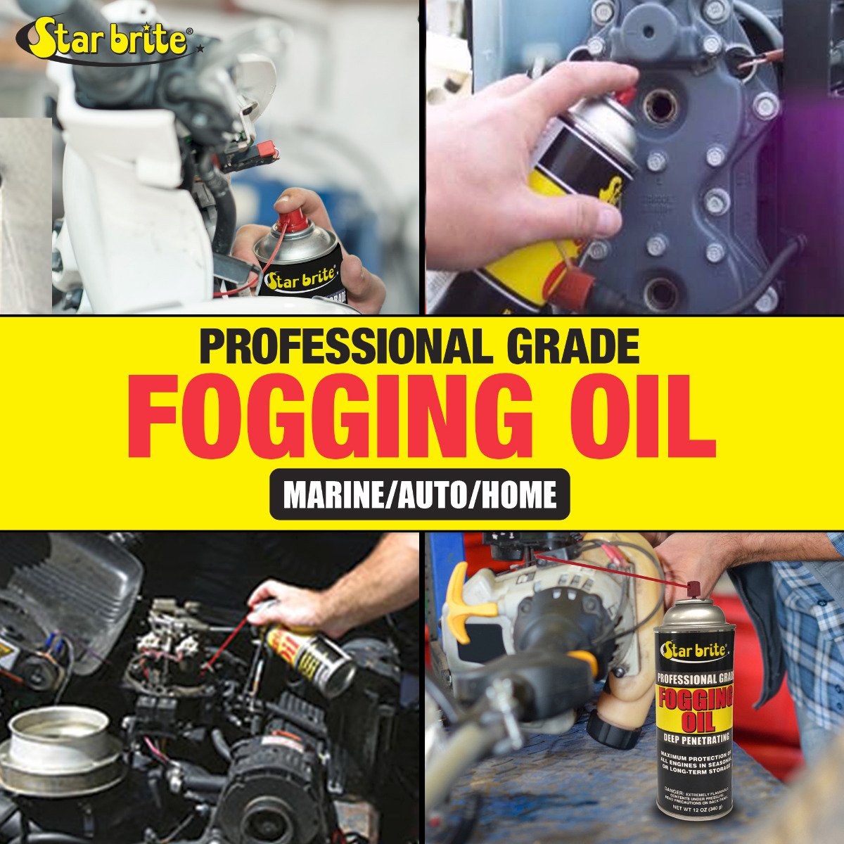 Starbrite - Engine Fogging Oil - 12 oz. - 4-Pack - 84812