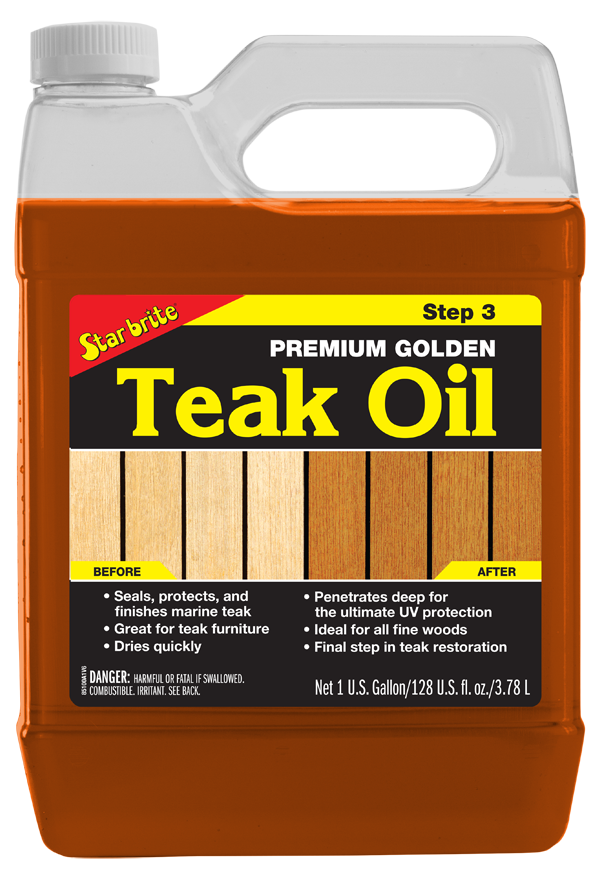 Starbrite - Premium Golden Teak Oil - Step 3 - 1 Gallon - 85100