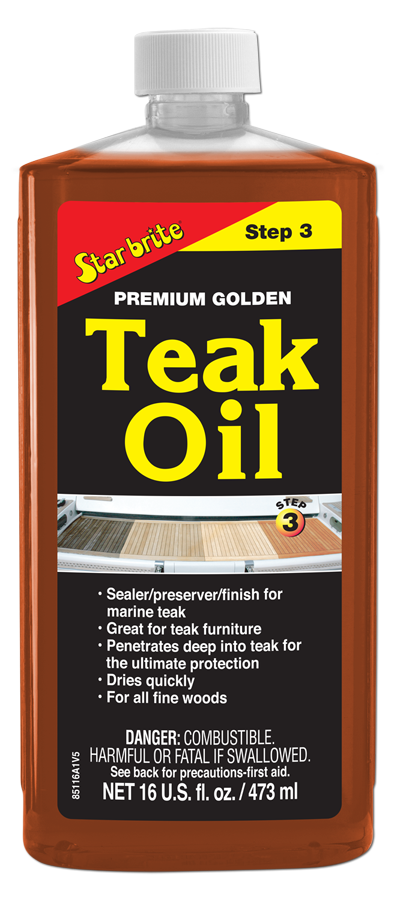 Starbrite - Premium Golden Teak Oil - Step 3 - 16 oz. - 85116