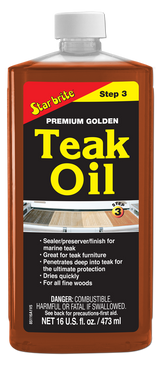 Starbrite - Premium Golden Teak Oil - Step 3 - 16 oz. - 85116