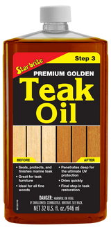 Starbrite - Premium Golden Teak Oil - Step 3 - 32 oz. - 85132