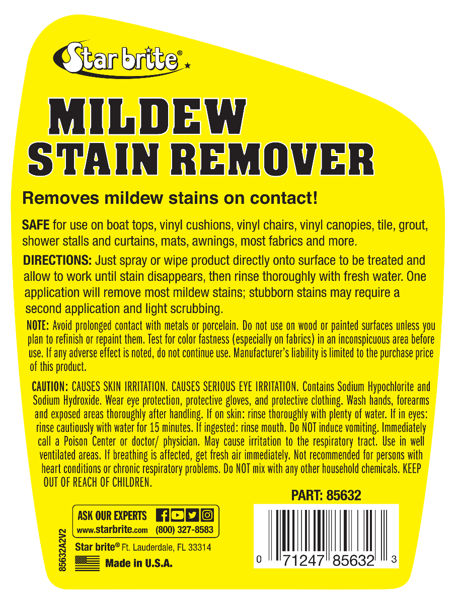 Starbrite - Mildew Stain Remover - 22 oz. - 2 Pack - 85616