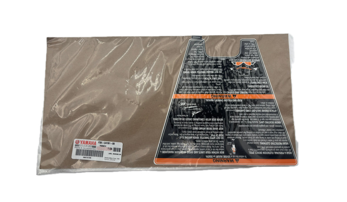 Yamaha - Label, Warning Uni - F3X-U41B1-00-00