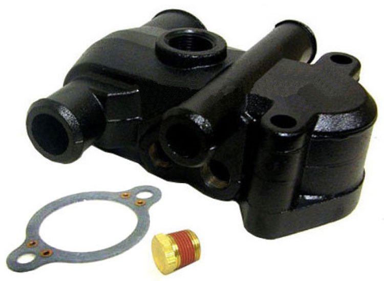 Mercury - Thermostat Housing - Fits MCM/MIE 4.3L, 5.0L, 5.7L Carbureted Engines w/ Dry Joint Exhaust - 864592T