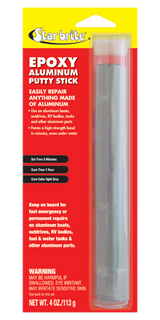 Starbrite - Emergency Repair Epoxy/Aluminum Putty Stick - 4 oz. - 87004