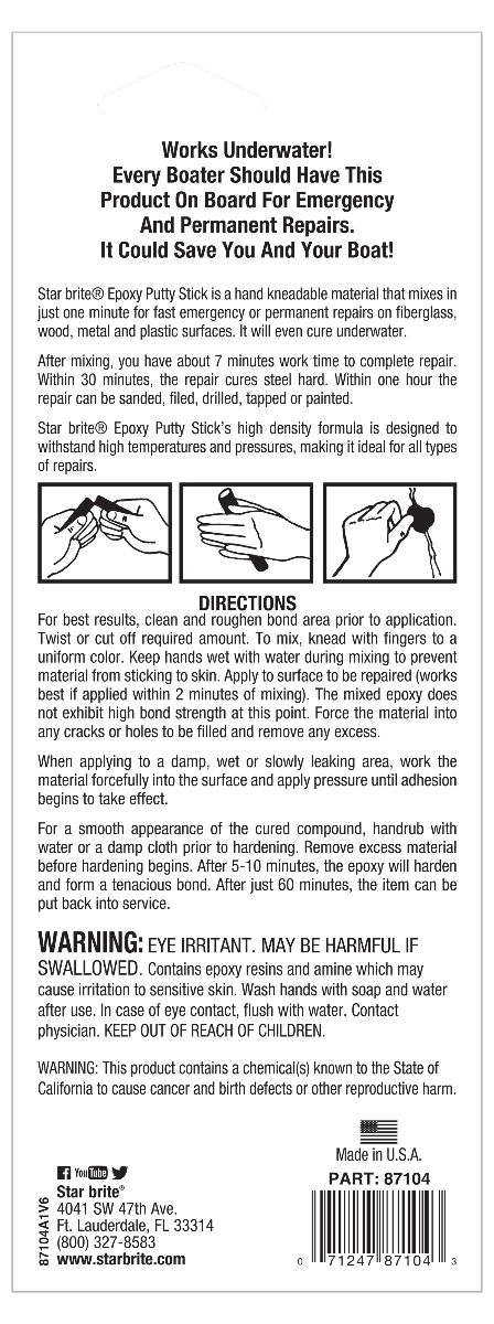 Starbrite - Emergency Repair Epoxy Putty Stick - 4 oz. - 87104