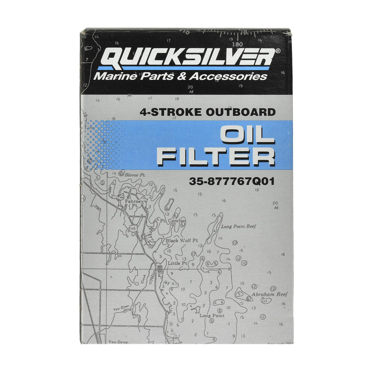 Mercury Quicksilver Outboard Four Stroke Oil Filter - Fits 135 - 150 - 175 - 200 Verado In‑line 4 Cylinder Outboard