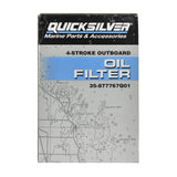 Mercury Quicksilver Outboard Four Stroke Oil Filter - Fits 135 - 150 - 175 - 200 Verado In‑line 4 Cylinder Outboard