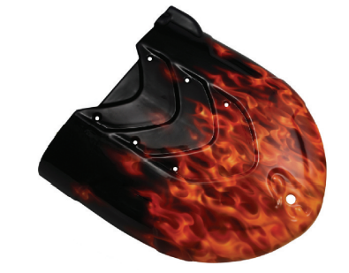 Mercury - Engine Cover with Flame Graphics - Fits All Scorpion Models 1995-Present - 879147T94