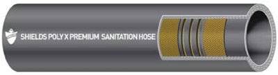 Shields - Poly X Sanitation Polyurethane Flexible Hose - 1" x 12-1/2' - 1051004