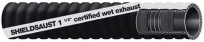 Shields - Corrugated Black Exhaust Series 252 Hose with Wire - 2521344