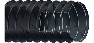 Shields - Series 400 & 402 Vinylvent Ducting Hose - 3" x 50' - Black - 4023000