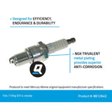 Mercury Quicksilver - Spark Plug - NGK - LFR6A-11 - 33-881284Q