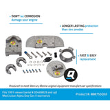 Mercury Quicksilver - Magnesium Anode Kit - Fits Alpha One Gen II Drives - 97-888755Q03