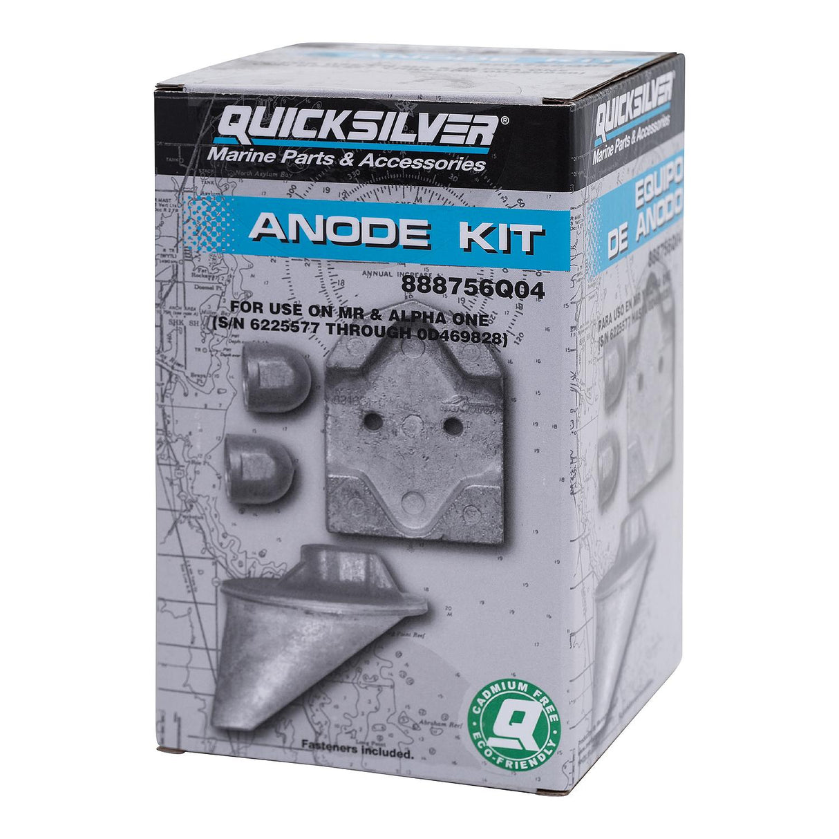 Mercury Quicksilver - Aluminum Anode Kit - Fits MR & Alpha I Drives - 97-888756Q04