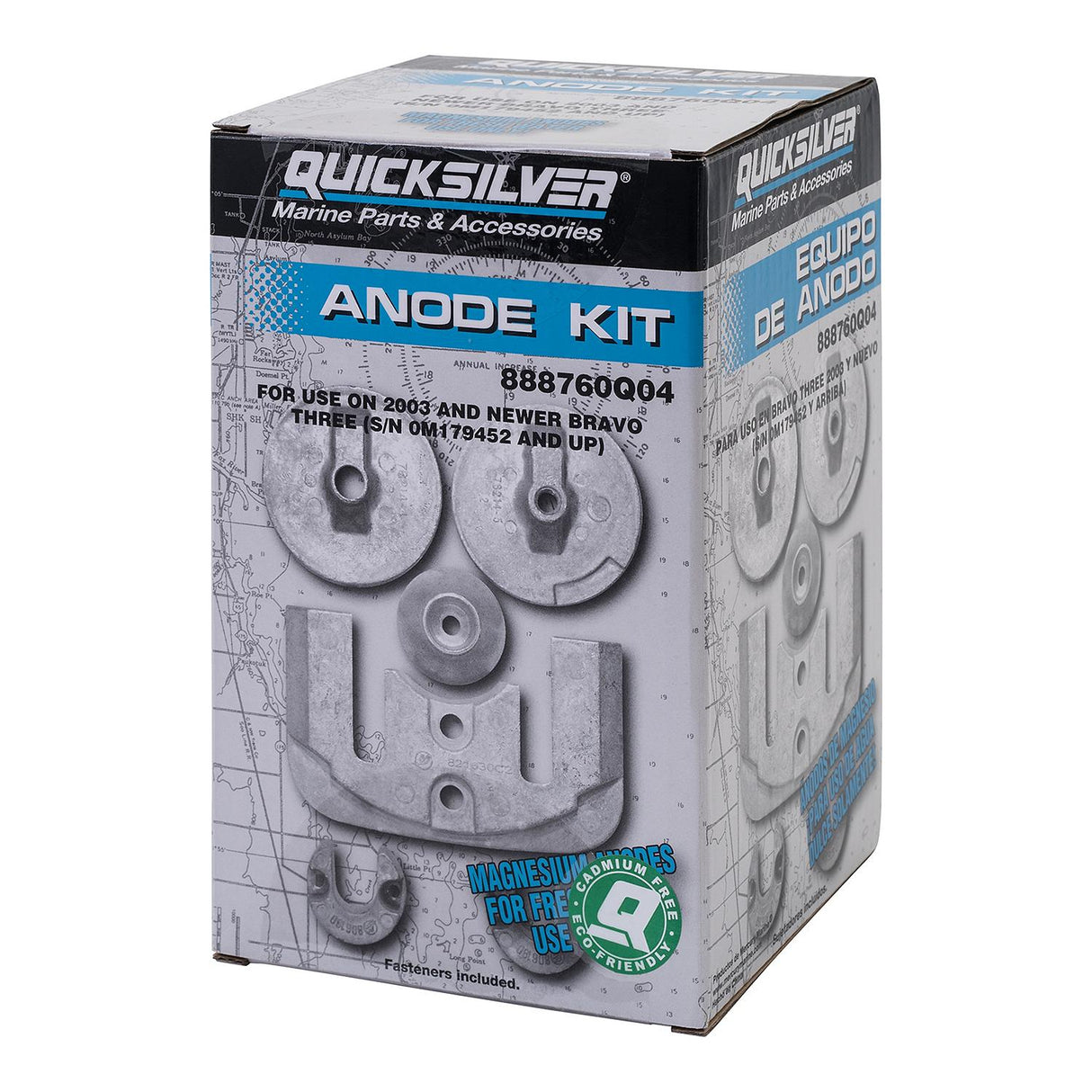 Mercury Quicksilver - Magnesium Anode Kit - Fits 2003/Newer Bravo III Drive - 97-888760Q04
