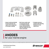 Mercury Mercruiser Bravo III Aluminum Anode Kit - 97-888761K02