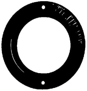 Detmar - 3 TILLER ROPE GROMMET BLACK,TILLER ROPE GROMMET - 10155