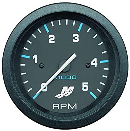 Mercury - Flagship Tachometer Kit - Black Face - Black Bezel - Diesel Engine - 3-3/8 inch Diameter - 79-895283A02