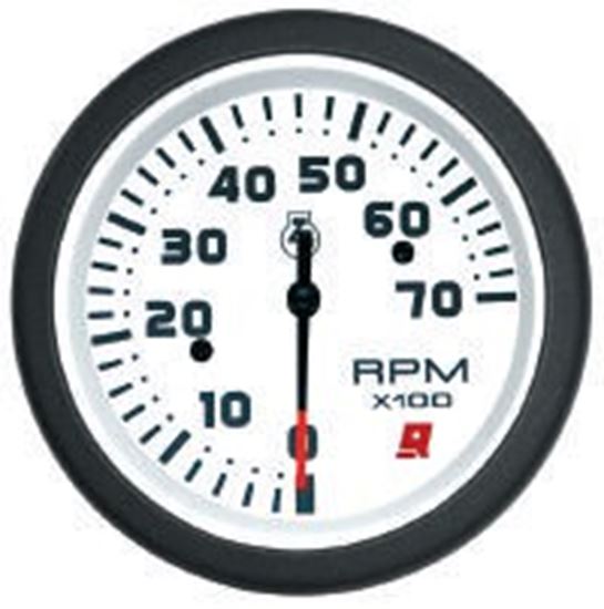 Mercury Quicksilver - Admiral Tachometer - White Face - Black Bezel - For Various Mercury Outboards & MCM Engines - 79-895283Q25