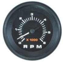 Mercury Quicksilver - International II Tachometer - Black Face - Black Bezel - For Various Mercury Outboards & MCM Products - 79-895283Q43