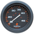 Mercury Quicksilver - Admiral Speedometer - Black Face - Black Bezel - 3-3/8 inch Diameter - 79-895285Q01