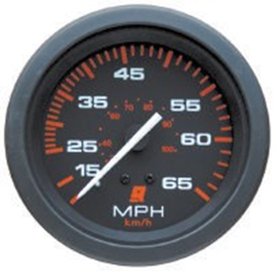 Mercury Quicksilver - Admiral Speedometer - Black Face - Black Bezel - 3-3/8 inch Diameter - 79-895285Q03