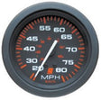 Mercury Quicksilver - Admiral Speedometer - Black Face - Black Bezel - 3-3/8 inch Diameter - 79-895285Q04