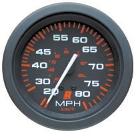 Mercury Quicksilver - Admiral Speedometer - Black Face - Black Bezel - 3-3/8 inch Diameter - 79-895285Q04