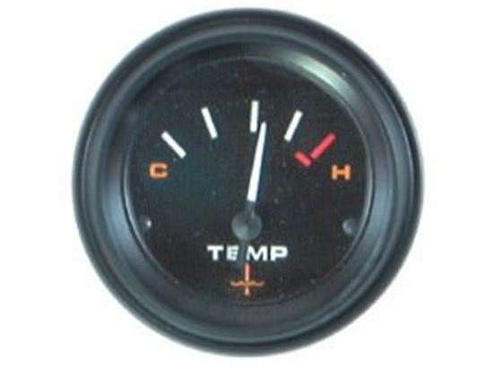 Mercury Quicksilver - International II Water Temperature Gauge - Black Face - Black Bezel - Fits All MCM/MIE Gasoline Engines & Mercury/Mariner V 6 Outboards - 79-895287Q41