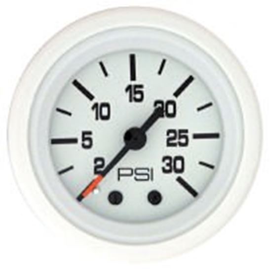 Mercury - Flagship Water Pressure Gauge - White Face - White Bezel - Fits Mercury/Mariner 25/30/40/45/50/75/90/115/225 4â€‘stroke, all Vâ€‘6 & Force 75, 90, 120 - 79-895288A23