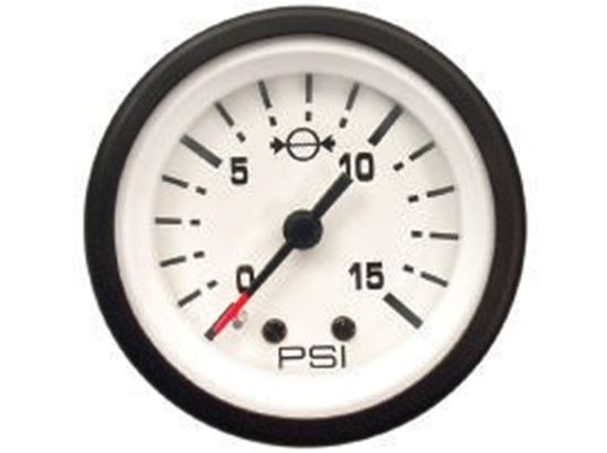 Mercury Quicksilver - Admiral Water Pressure Gauge Kit - White Face - Black Bezel - Fits Mercury/Mariner 25 E/EL 30-125, V-6 & Force 40/50 - 79-895288Q21