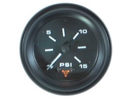 Mercury Quicksilver - International II Water Pressure Gauge - Black Face - Black Bezel - Fits Mercury/Mariner 25/30/40/45/50/75/90/115/225, All V 6, & Force 75, 90, 120 - 79-895288Q42