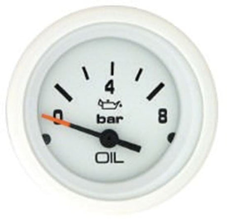 Mercury - Flagship Oil Pressure Gauge - White Face - White Bezel - Fits D3.0L, D3.6L, 4.2L Diesels, D2.8, D4.2L, D7.3L ES & EI Models - 79-895289A22