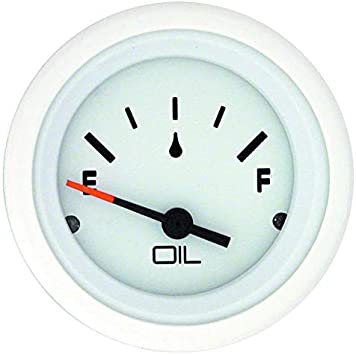 Mercury - Flagship Oil Level Gauge Kit - White Face - White Bezel - Fits Vâ€‘6 Outboard 3 US Gal & 1.8 US Gal Remote Oil Reservoirs - 79-895290A21