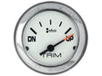 Mercury - Flagship Power Trim Gauge - White Face - Chrome Bezel - Fits Sterndrives and Outboards - 79-895292A41