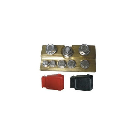 Mercury - Batry Multiple Conductor Kit With Covers - Fits 12 Volt Battery with 3/8 Inch & 5/16 Inch P Mounting Stud - 898289Q45