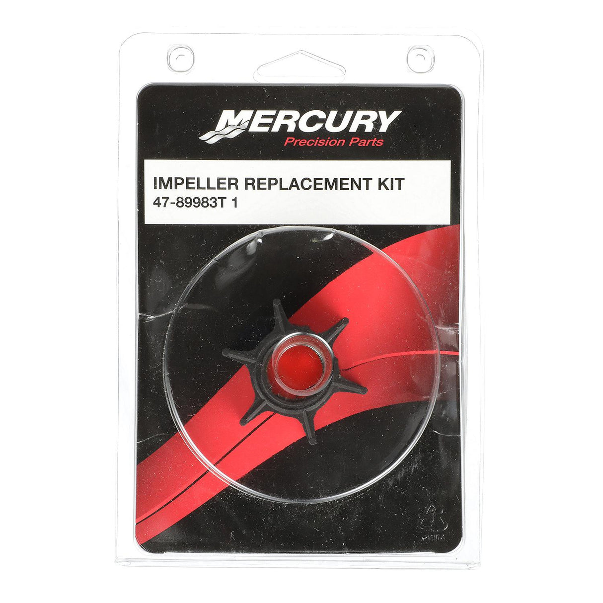 Mercury 47-89983T1 Outboard Water Impeller Repair Kit - Fits 30 JET - 35 - 40 - 45 - 50 - 60 - 70 HP