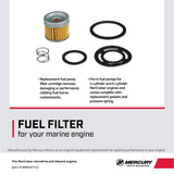 Mercury MerCruiser - Fuel Pump Filter - Fits MCM 120/2.5L, 140/3.0L/LX, 3.7L, 3.8L, 4.3L - 35-8M0046751