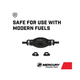 Mercury Marine Primer Bulb - Fits 5/16" & 3/8" Inner Diameter - Includes Hose Clamps - 8M0061876