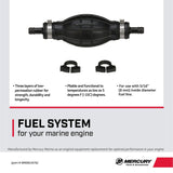 Mercury Marine Primer Bulb - Fits 5/16" & 3/8" Inner Diameter - Includes Hose Clamps - 8M0061876