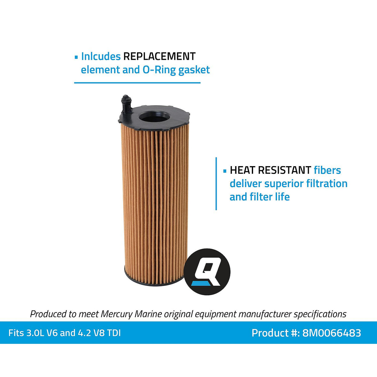 OIL FILTER ELEMENT - 35-8M0066483