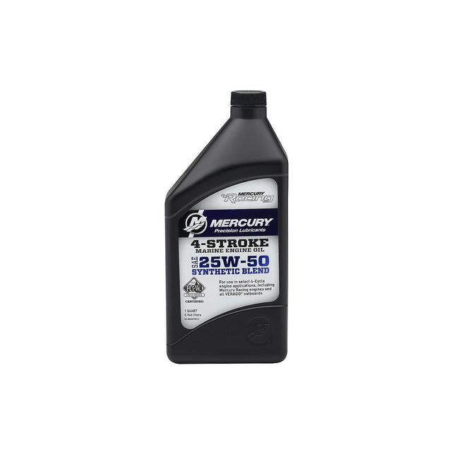 Mercury Verado Racing Oil - 25W-50 Synthetic Blend - Quart - 92-8M0078013
