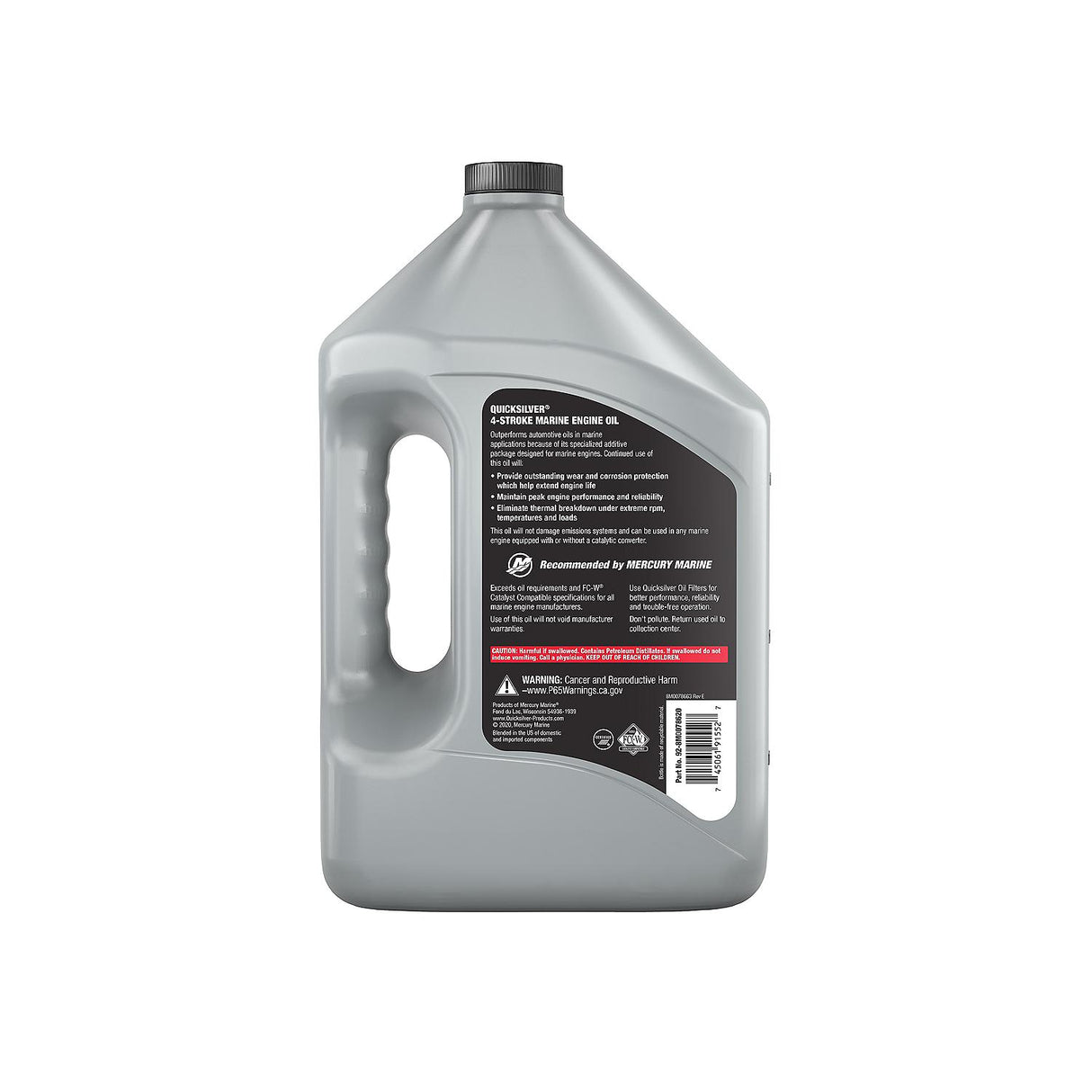 Quicksilver 4-Stroke 25W40 Marine Engine Oil - Gallon - 92-8M0078620