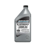 Quicksilver 4?Stroke 25W40 Synthetic Blend Marine Engine Oil - Quart - 92-8M0078622