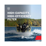Mercury MerCruiser Water Separating Fuel Filter - Fits remote mounted applications w/o clearance issues - 35-8M0079963