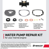 Mercury Mercruiser - Water Impeller Repair Kit - Fits Various Engines and Drives, See Description for Applications - 47-8M0100527