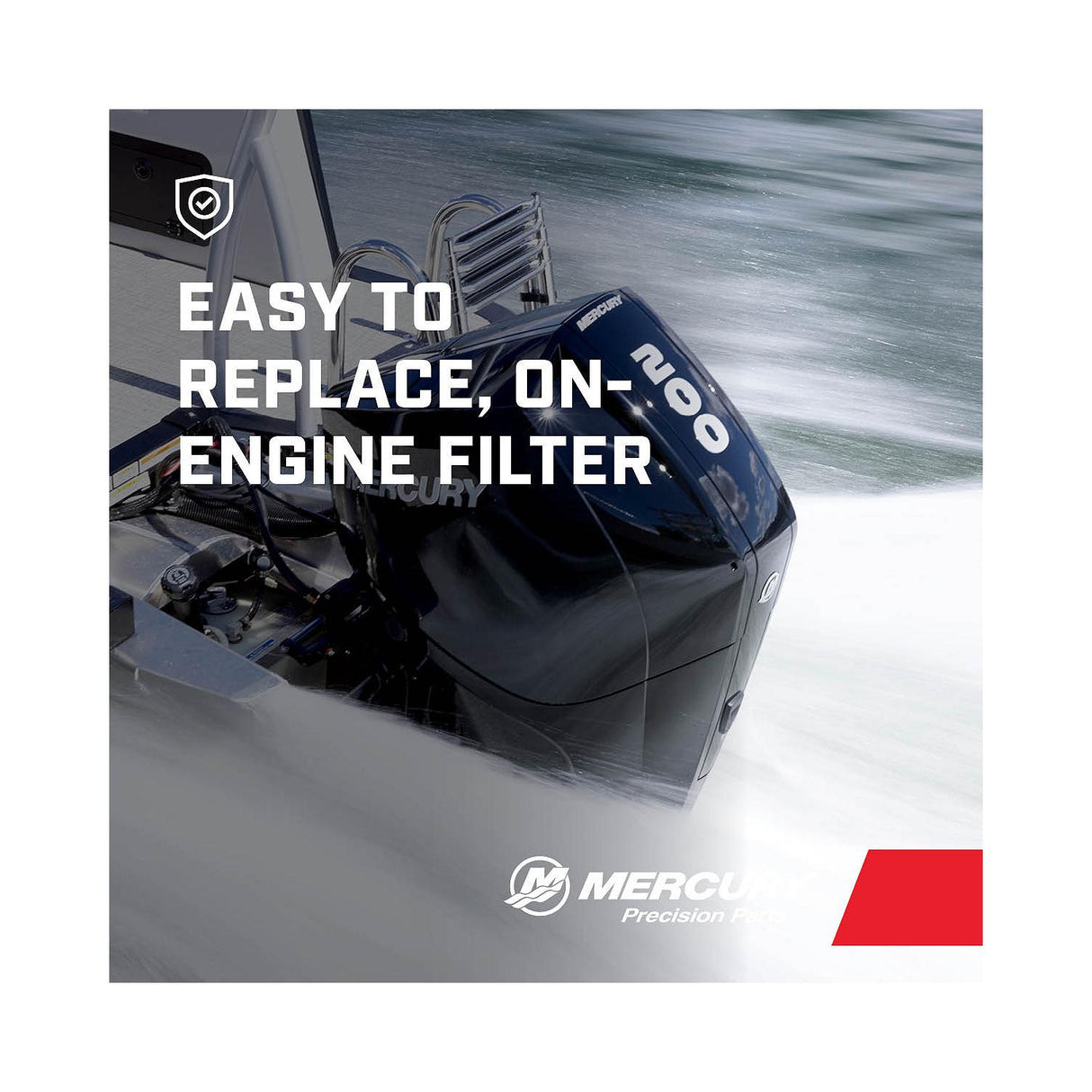 Mercury Water Separating Fuel Filter - 175 through 300 HP V6 & V8 Four Stroke - 35-8M0106635